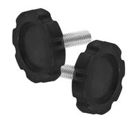 MAJORMENCH 2pcs Vis de Rechange pour Pied de Parapluie Noir en Pp et Fer, Bouton de Serrage Facile à Installer pour Base de Parasol Extérieur, pour Fête Estivale