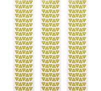 MAJORMENCH 3 Feuilles D'autocollants D'avertissement Jaune en Pvc Forme Triangle pour Équipements Électriques Prévention des Chocs Facile à Utiliser pour Usines et Bureaux