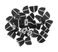 MAJORMENCH 30 Pièces Capuchons de Fader en Caoutchouc Noir 4mm pour Table de Mixage Audio, Contrôle Précis du Volume, Compatibles pour Performances Live et Production Musicale