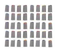 MAJORMENCH 40 Pièces Boutons Potentiomètre pour Guitare Électrique, Capuchons en Plastique 10,5×18 Mm, Accessoires pour Réglage Précis et Remplacement Facile