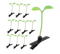 MAJORMENCH 40pcs Épingles à Cheveux Créatives en Plastique Vert Forme Germes pour Filles Légères et Adorables pour Décoration Cheveux et Fêtes