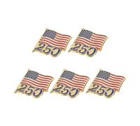 MAJORMENCH 5 Pièces des États- en Alliage de Zinc Commémorative 250e Anniversaire Expression de Patriotisme Options de Port Multiples Jour des Anciens
