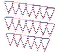 MAJORMENCH 50pièces Lot de Cordons Tour de Cou Rouge Blanc Bleu pour Médaille de Récompense Rubans aux Trois Couleurs avec Clips Lanières Confortables pour Cérémonies Sportives et Remise