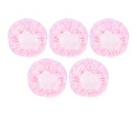 MAJORMENCH 5pcs Filets à Chignon de Ballet Rose en Maille et Tissu, Légers et Confortables pour Danse et Gymnastique, Accessoires Élégants pour Femmes et Filles
