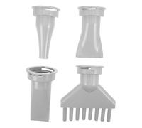 MAJORMENCH Accessoires Universels pour Sèche-cheveux Abs Noir 4pcs, Buses Légères et Pratiques pour Toilettage Canin et Séchage Précis des Poils D'animaux