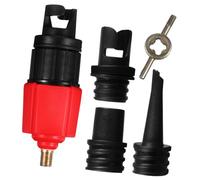 MAJORMENCH Adaptateur de Pompe à Air pour Paddleboard - Kit Rouge 1 Pièce en Nylon Résistant Haute Pression - Convertisseur de Valve Étanche pour Kayak, Matelas Gonflable et Objets