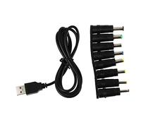 MAJORMENCH Adaptateur USB vers DC Multifonction Câble de Charge avec Protection Les Surcharges et Courts Circuits Câble Alimentation Pratique et Durable pour Appareils Électroniques