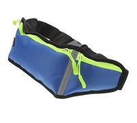 MAJORMENCH Banane de Sport Multifonctionnelle pour Course avec 3 Poches | Nylon Bleu, Ceinture Ajustable et Trou Casque, Usage Mixte Hommes Femmes, Pratique pour Sortie