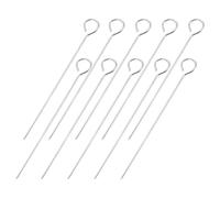 MAJORMENCH Barres de Centrage de Mèche en Fer Argenté Outil Réutilisable 10pcs et Gestion Précise des Mèches pour Fabrication de Bougies pour Projets DIY