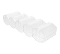 MAJORMENCH Boîte à Jetons de Poker Capacité 100 Pièces Transparente en PS Design Compartimenté Fermeture à Boucle, Facile à Transporter pour Jeux de Poker