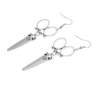 MAJORMENCH Boucles D’Oreilles Pendantes Ciseaux en Argenté Vintage Pendentif D’Oreille Élégant Triangulaire Bijoux Délicats pour Femmes Accessoires Mode pour Fête et Usage Quotidien