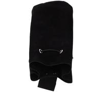MAJORMENCH Bourse Médiévale à Cordon de Serrage en Cuir Velours Noir Style Renaissance pour Cosplay Paquet Banane Forme Seau Rangement Facile et Rapide pour Shopping