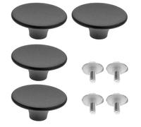 MAJORMENCH Boutons de Couvercle en Plastique Lot de 4 de Casserole Universels Résistant à Haute Température Surface Lisse, Poignées Pratiques pour Couvercles de Marmites Cuisine
