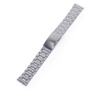 MAJORMENCH Bracelet de Montre Argenté avec Maillons Solides en Acier Inoxydable 20 Mm Fermoir Pliant à Bouton-poussoir et 4 Barres Ressort pour Remplacement Facile
