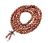 MAJORMENCH Bracelet en Bois Bouddhiste 108 Perles Bracelet Unique pour Hommes Accessoire Solide Design Créatif Fêtes