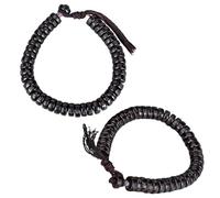 MAJORMENCH Bracelet en Coquillage de Noix de Fait Main Cordon en Coton Ajustable et Durabilité Extraordinaire pour Femme Usage Quotidien
