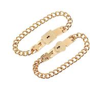MAJORMENCH Bracelet Unisexe Couple Chic avec Cadenas Élégant et Unique pour Toutes Occasions Parfait Anniversaire Fête