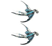 MAJORMENCH Broche Épingle à Poitrine D'hirondelle en Alliage Créatif Diamant, Lot de 2pcs, Décoration Élégante et Finition Soignée pour Femme Couleur Aléatoire