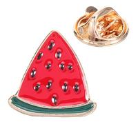 MAJORMENCH Broche Pastèque de Tranche, Épinglette Émail Colorée pour Manteau et Cardigan, Accessoire Mode Estivale