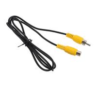 MAJORMENCH Câble Audio Rca Prolongateur 1 Mètre Noir Câble Mâle vers Femelle en Caoutchouc et ABS Compatible Audio Domestique et Instrument Connexion Stable pour Haut-Parleur et Système