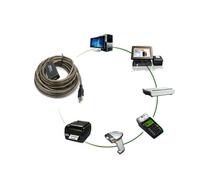 MAJORMENCH Câble D'extension USB 2.0 de 10 M Flexible Double Protection en Gaine PVC Souple Rallonge USB Haute Vitesse pour Ordinateur et Périphériques Transmission de Données Stable Erreur