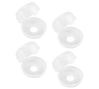MAJORMENCH Cache-boutons de Cuisinière en Plastique Transparent, Lot de 4 Protections de Sécurité Garçon et Filles pour Boutons de Gaz, Verrouillage pour Four et Plaque, Prévention Incendie