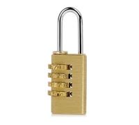 MAJORMENCH Cadenas à Combinaison à 4 Chiffres Sécurisé Réinitialisable en Cuivre et Acier pour Protéger Vos Effets Personnels pour Valise ou Bagage