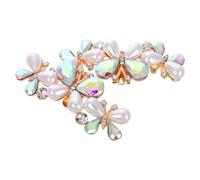 MAJORMENCH Clips de Chaussures en Pierre Précieuse Blanche pour Mariage et Fête, Paire Élégante à Installation Facile, Décoration Chic et Étincelante pour Talons Hauts