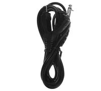 MAJORMENCH Cordon à Clip en Silicone Noir 2,5m pour Machine de Tatouage Fil en Cuivre et Connexion Mono Standard, Solide et Flexible pour Usage Professionnel