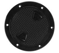 MAJORMENCH Couvercle de Trappe Kayak Antidérapant Rond Noir Protection pour Inspection de Bateau Couverture de Pont Résistante aux UV Usure