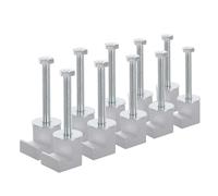 MAJORMENCH Crochets J en Alliage D'aluminium Argentés 10pcs pour Boîte à Outils de Camion, Solution Pratique et Polyvalente pour Maintenance et Remplacement