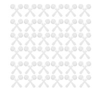 MAJORMENCH Cuillères Doseuses avec Design Compact et Mesure Précise 100 en Plastique Blanc pour Poudre Alimentaire pour Créations Culinaires et Pâtisserie