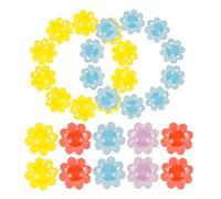 MAJORMENCH Décorations Colorées pour Rayons de Vélo 50 Perles Fleurs Clips Plastique Accessoires Roues Vélo Garçon et Filles Habileté Manuelle