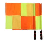 MAJORMENCH Drapeaux de Signalisation Manuelle en Tissu Oxford Poignée Confortable Lot de 2 Haute Visibilité pour Arbitre de Compétition pour Rugby et Autres Sports