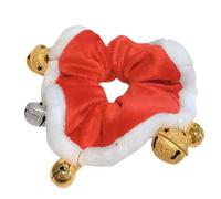 MAJORMENCH Élastique à Cheveux Rouge Clochette Décorative, Accessoire de Noël pour Femmes et Filles, Bandeau de Noël Élégant, Solide, pour Chignon et Coiffures Festives