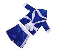 MAJORMENCH Ensemble Costume Boxe Bébé Garçon 1 Pièce Bleu Souple pour Photographie -Né, Adapté pour Séances Studio et Photos