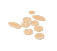 MAJORMENCH Ensemble de 9 Boutons de e Saxophone Ténor, Alto et Soprano en Coquille Jaune Clair, Accessoires Légers pour Parties de Saxophone, Compatibles Instruments à Vent et Bois