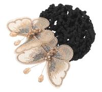 MAJORMENCH Filet à Cheveux pour Chignons Élégant en Fil de Soie Brodé, Accessoire Facile à Utiliser pour Femmes Travail Habiller avec Délicatesse