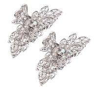 MAJORMENCH Griffe à Cheveux Maintien Solide sans Abîmer Cheveux 2 Pièces Fleur Vintage en Alliage de Zinc pour Anniversaires et Travail