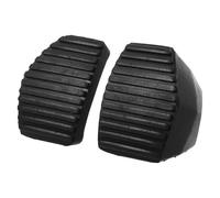 MAJORMENCH Housses de Pédales de Frein et D'embrayage en Caoutchouc Noir Antidérapant, Facile à Installer, Conduite Sécurisée, Lot de 1 Paire