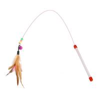 MAJORMENCH Interactif Couleur pour Chaton et Cloche avec Chat Perles, Baguette en Métal et Plastique, Entraînement des Instincts Naturels, Jeu Amusant pour Interaction Couleur Aléatoire