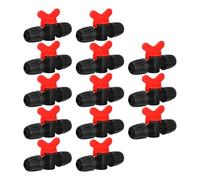 MAJORMENCH Kit de 13 Pièces Raccords pour Tuyaux 16pe en PE Vanne D'irrigation Goutte à Goutte Noir, Installation Facile et Contrôle du Débit d'eau pour Jardin et Irrigation