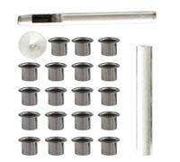 MAJORMENCH Kit D'œillets Métalliques pour Maroquinerie en Fer avec Outils D'installation Simple à Utiliser pour Atelier et Maison, 1 Set Pratique pour Bagagerie
