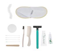 MAJORMENCH Kit Pratique, Kit Invités, Articles de Toilette de Voyage Personnels, Jetable et Portable, Coton Abs Tissu, pour Hôtel et Séjour Chez L'habitant, Chacun Couleur Couleur Aléatoire