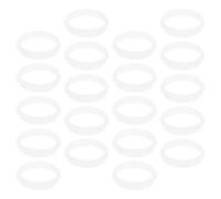 MAJORMENCH Lot de 20 Cercles de Tubes Blancs en Plastique pour Cage à Hamster, Design Flexible et Compatibilité Polyvalente, Accessoires pour Tunnel de Petits Animaux
