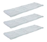 MAJORMENCH Lot de 3 Chiffons de Nettoyage en Corail, Double Usage Humide et Sec, Couleur Vert Clair, Têtes de Rechange pour Balai Vaporisateur Lave-Sol