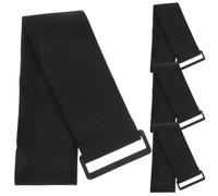 MAJORMENCH Lot de 4 Brassards Élastiques Noirs Réutilisables Fermeture Auto-agrippante pour Course et Garage, Sangle de Bras Confortable et Ajustable