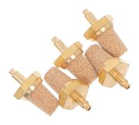 MAJORMENCH Lot de 5 Buses de Filtre en Cuivre M5 pour Machines à Brouillard de Scène, Silencieux Pneumatique en Laiton, Accessoire pour Générateurs de Fumée, Filtre Bruit, Compatible