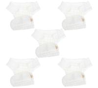 MAJORMENCH Lot de 5 Couches Lavables à Poche pour -né Taille S en Coton Pur, Culottes Réutilisables Respirantes et Imperméables, Protections Anti-fuites pour Bébé