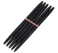MAJORMENCH Lot de 5 Stylos Liner pour Nail Art Manucure, Pinceaux Fins de Précision 5 Tailles, Noir, Outils de Dessin pour Salon et Usage Personnel